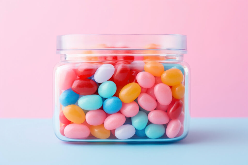 jar with delicious candy 1